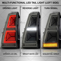 Plug-and-Play Voll-LED-Rückleuchten-Paar für Prado LC150 2010-2020, Links Rechts Rückleuchten-Baugruppe Auto-Ersatzzubehör