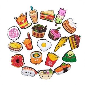 Colección de Accesorios y Decoraciones de PVC de Goma con Diseños de Frutas y Snacks de Dibujos Animados de la Serie Comida para Mujer, Hechos en Vietnam - Product Image 2
