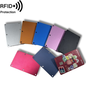 <span class=keywords><strong>2025</strong></span> Nhà Máy Kim Loại Tiền Clip Ví, RFID Chặn Tối Giản Ví Cho Nam Giới Phụ Nữ Nhôm Mỏng Tiền Mặt Chủ Thẻ Tín Dụng - Product Image 1