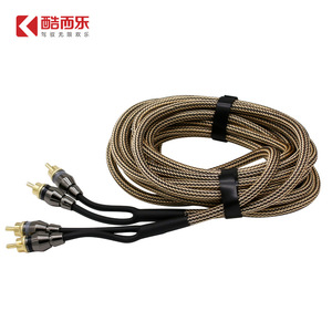 สายสัญญาณเสียง KUERL 2Rca ถึง 2Rca ยาว 5 เมตร สายเชื่อมต่อเครื่องเสียงรถยนต์ทองแดงแท้ - Product Image 3
