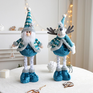 Vente en gros <span class=keywords><strong>de</strong></span> décorations <span class=keywords><strong>de</strong></span> <span class=keywords><strong>Noël</strong></span> Père <span class=keywords><strong>Noël</strong></span> rétractable bonhomme <span class=keywords><strong>de</strong></span> neige wapiti bleu figurine poupées décorer cadeau <span class=keywords><strong>de</strong></span> <span class=keywords><strong>Noël</strong></span> - Product Image 3