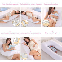 130*70cm femmes enceintes corps-spécifique dormir taille oreiller allaitement coussin d'allaitement pour les femmes pour les femmes enceintes