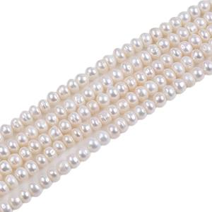 Perlas de Agua Dulce Planas Blancas de 7-8 mm de Zhuji Pearl Wholesale, Perlas Sueltas Naturales para Decoraciones DIY - Product Image 4