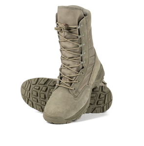 Botas de Desierto Negras DFB0109 para Campamento y Senderismo al Aire Libre, Botas Tácticas de Cuero Negro - Product Image 3