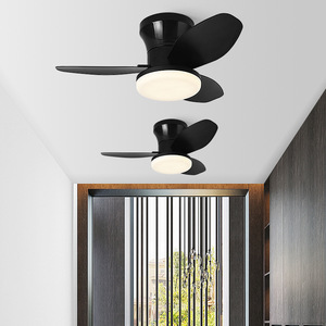 Ceiling Fan Light With Led Strip 3 Blades Wooden Minimalist Nordic Style For Bedroom And Dining Room - Product Image 3