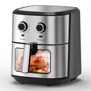 Friteuse à tiroir de grande capacité 8L Friteuse à air visible avec double bouton de contrôle avec minuterie Avec fenêtre de visualisation - Product Image 2