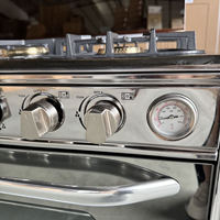  Cuisinière combinée de qualité HUAZOS Home 5 brûleurs avec four à gaz et four électrique de table