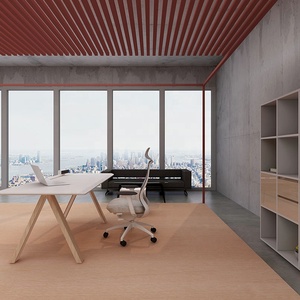 Poste de travail en L pour manager, en bois écologique avec gestion des câbles, pour bureau d'affaires et espace de coworking partagé - Product Image 5