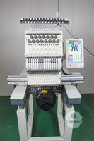 Machine à broder monotête 1501 disponible en toutes tailles, machine à broder informatisée pour casquettes, broderie 3D