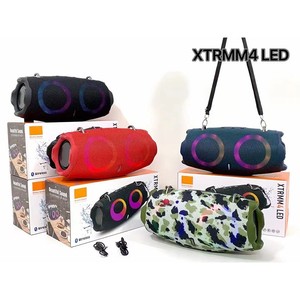 ลำโพงพกพา XTREEM4 ลำโพงบลูทูธไร้สายแบบพกพา พร้อมไฟ LED  วัสดุผ้าตาข่าย สำหรับใช้งานกลางแจ้ง พร้อมสายสะพาย - Product Image 3