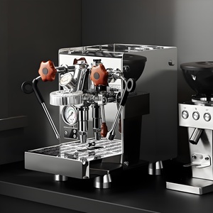 Machine à café expresso professionnelle à température réglable, corps en acier inoxydable, pour café, latte, cappuccino, compatible capsules (échantillon) - Product Image 6