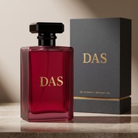 Flacon de parfum en verre mince de 90 ml, noir, avec logo personnalisé, OEM, de luxe, pour vente en gros, conteneur cosmétique vide