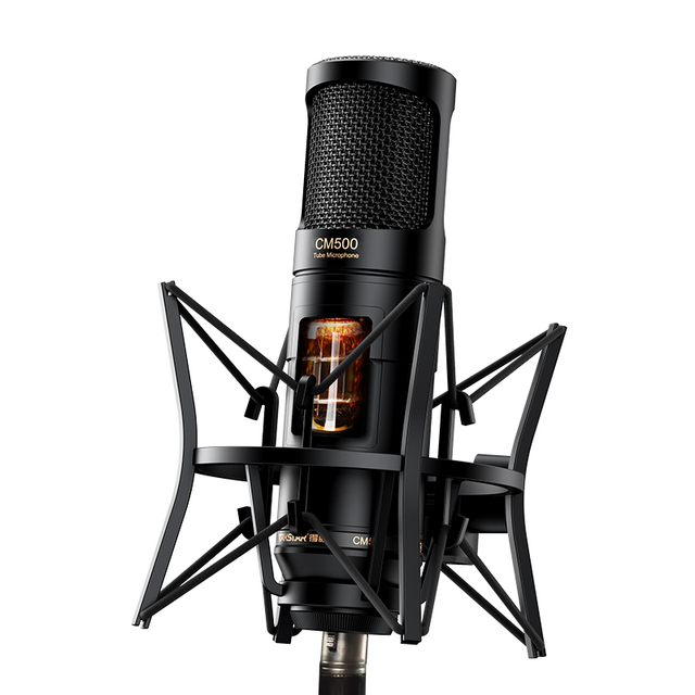 For TAKSTAR CM500 Professional Studio Condenser Microphone Set Multipattern Tube XLR Metal Plastic for Vocal Choir Recording