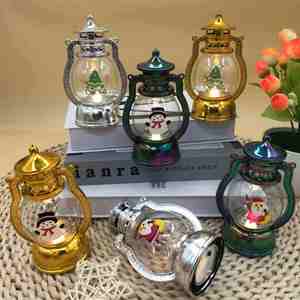 Decoración Navideña, Linterna Pequeña Luminosa a Pilas, Colgante Navideño, Papá Noel, Muñeco de Nieve, Lámpara Americana, Adornos de Dibujos Animados - Product Image 6