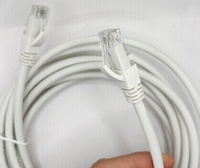 Câbles de communication Ethernet Cat6 LSZH RJ45 de couleur blanche, cordons de raccordement, 15FT 25FT de long