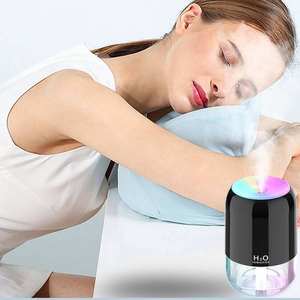 Purificador de aire portátil Mini USB RGB, humidificador de vapor frío H2O, difusor de aceite esencial de aromaterapia para el hogar, Control de humedad de potencia de 5V - Product Image 4