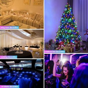 Luces LED de Cadena USB RGBIC para Navidad, Multicolor, Cambio de Color, IP65, Impermeables, Decoración de Pared, Sincronización con Música, Control Remoto IR, Aplicación Inteligente, Alto CRI 95 - Product Image 5