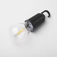 Lanterne de camping rechargeable en forme de C, lumière LED de style rétro pour l'environnement, lampe au tungstène pour tentes, lanterne de camping en plein air