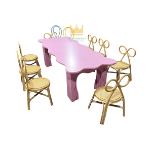 Sillas Infantiles de Mimbre Hechas a Mano, Suministro de Fábrica, para Fiestas de Cumpleaños y Eventos, Muebles Infantiles de Mimbre Natural al por Mayor - Product Image 2