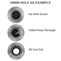 Oeillet en caoutchouc flexible pour couvercle de trou de câble Trous étanches à la poussière de 10 à 60mm