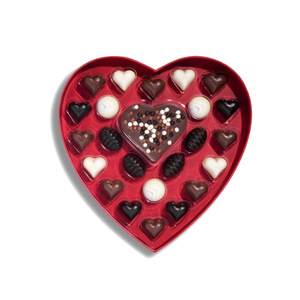 Design all'ingrosso prezzo alimentare vuoto <span class=keywords><strong>a</strong></span> forma di <span class=keywords><strong>cuore</strong></span> scatola di cioccolato cartone imballaggio opaco per regalo che dà cioccolato - Product Image 2