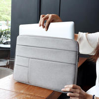 Étui pour ordinateur portable imperméable avec logo personnalisé pour MacBook Air Pro de 13, 14 et 15,6 pouces, sac pour ordinateur portable antichoc pour femmes