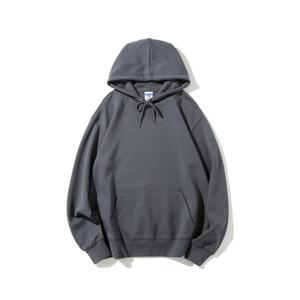 Sweat-shirt à capuche bleu marine pour homme, coupe classique, en coton French Terry, pull décontracté avec poche avant, idéal pour l'automne - Product Image 3