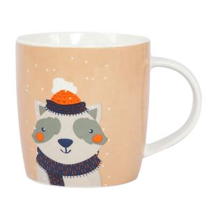 Happy go 13oz 368ml Di Natale animale decalcomania disegno sveglio pet tazza di ceramica - Product Image 3