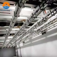 Systèmes de rails à viande à double voie, installation facile, équipement d'abattage de porcs, rail de suspension double pour 100 têtes de porcs
