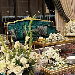 Pháp Cổ Điển Khung Gỗ Nhung Ba Ghế <span class=keywords><strong>Sofa</strong></span> Có Thể Tháo Rời Có Thể Giặt Cho Phòng Khách Phòng Tiếp Tân Căn Hộ Nhỏ - Product Image 2