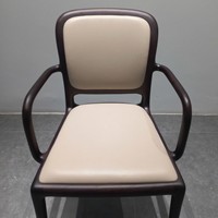 Fauteuil d'appoint luxueux rembourré, structure en bois massif, assise en tissu velours, mobilier moderne pour salon, restaurant, PISANO