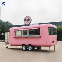 CAMPTRL Remorque alimentaire mobile personnalisée, chariot de vente de glaces, café, restauration rapide avec cuisine complète, remorque de traiteur mobile
