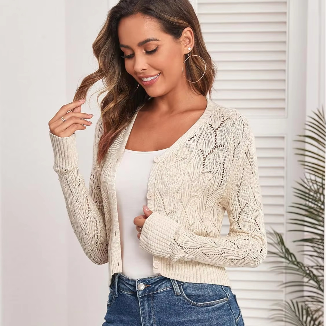 Knit Jumper Shein Beige Sweater Beige Cardigan For Women SheIn