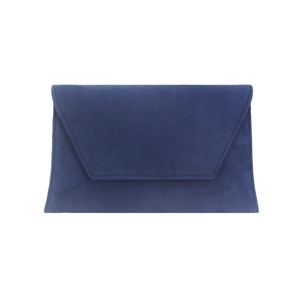 European and American style Solid Color Suede Envelope Clutch Evening Handbag Summer Bag