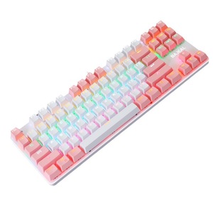 คีย์บอร์ดเกมมิ่งแบบมีสาย Bajeal 87 ปุ่ม RGB Backlit ป้องกันการกดผิดพลาด 26 ปุ่ม ตั้งโปรแกรมได้ - Product Image 3