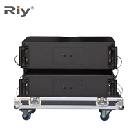 RIY-210 Haut-parleur de scène professionnel d'extérieur, double 10 pouces, Line Array, aimant néodyme, 8/4 Ohm, système audio actif/passif en métal