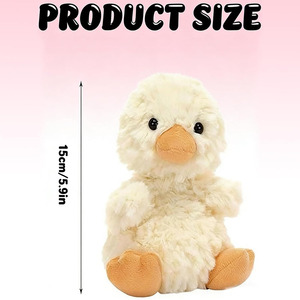 Peluche Morbido a Forma di Anatroccolo, Simpatico e Adorabile Anatroccolo Giallo, Pupazzo Imbottito, Regalo di Compleanno per Bambini e Bambine, Piccoli <span class=keywords><strong>Animali</strong></span> di Peluche - Product Image 4