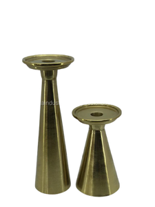 IRON CANDLE STAND CONE DESIGN CANDLE HOLDER PREMIUM QUALITY <b>TABLE</b> <b>TOP</b> CANDLE PILLAR HOME <b>DECOR</b> - Product Image 2