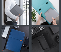 Tas Laptop Nillkin 3 in 1 Kulit PU Dengan Alas Mouse Terintegrasi dan Penyangga Laptop untuk MacBook HP, Dell, Asus 15, 15.6, 16 Inci