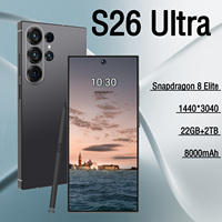 Smartphone S26Ultra de Alta Calidad con Doble Tarjeta SIM, Reconocimiento Facial y de Huella Dactilar, Deca Core, Android 15, Versión Global, 4G/5G LTE CDMA