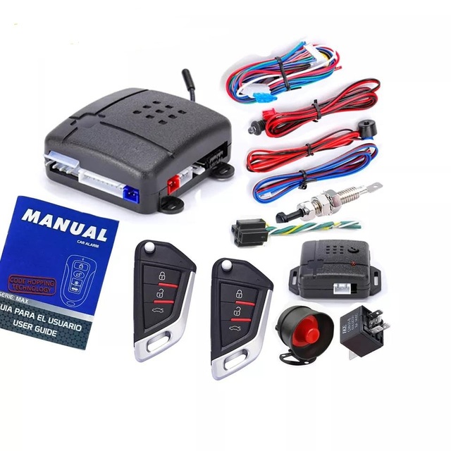 12V Car Vehicle Remote Central Locking Universal One Way Car Alarms System Anti-hijacking Car Alarms
