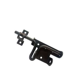 Loquet coulissant en acier noir moderne pour portail extérieur – Vente en gros - Product Image 4