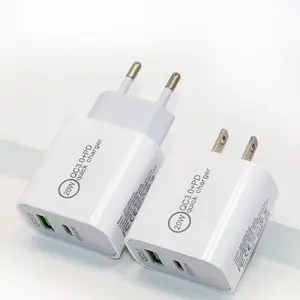 Eu Us Plug 20w Quick Charge Best Seller Qc 3.0 Universal Multi Plug Wall Charger Adapter Safe Fast Charging For Phone