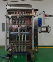 Machine d'emballage automatique multi-lignes haute productivité pour liquides alimentaires, avec remplissage et scellage de sachets/films/feuilles, dotée de PLC et de moteur