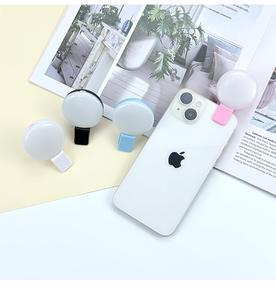 Lumière de remplissage LED rechargeable <span class=keywords><strong>pour</strong></span> téléphone, design à clip, <span class=keywords><strong>portable</strong></span> et pliable, mini lumière de remplissage <span class=keywords><strong>pour</strong></span> selfie, couleur réglable - Product Image 1