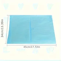 125 pièces de tampons nettoyants jetables en plastique imperméables pour tatouage et housses de table, accessoires colorés pour bavoirs dentaires et de manucure