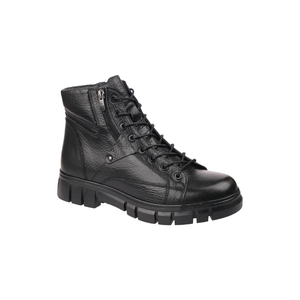 3978 Men's Lace-Up Boots Genuine Leather Warm Lining Slip Resistant Autumn Winter Walking Footwear - Product Image 2