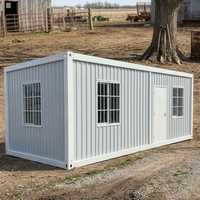 Cabane rurale spacieuse et économique, maison conteneur à assembler pour la ferme et la campagne, avec structure en acier durable