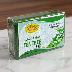 Organic Tea <b>Tree</b> Soap Enriched with Essential Oils Deep Pore Purifying Bath Bar Gentle Soothing Cleanser for Healthy Clear Skin - Product Image 3