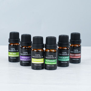 100% aceites esenciales de aromaterapia orgánicos naturales 10ML difusor de masaje de grado terapéutico 6 uds juego de regalo de aceite esencial - Product Image 4